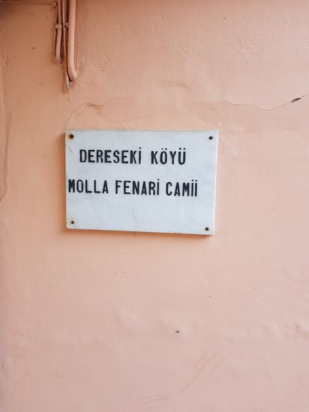 Beykoz Dereseki Köyü Molla Fenari Camii 