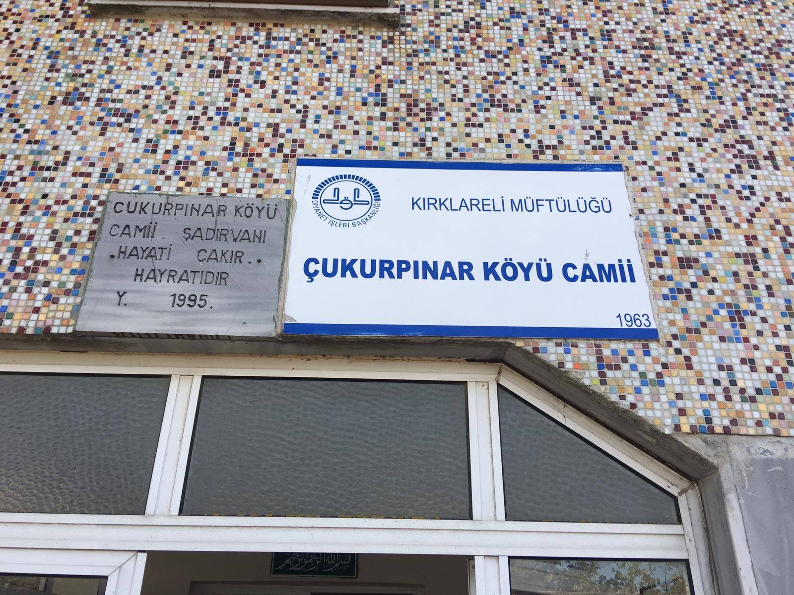 Kırklareli merkez Çukurpınar Mah Camii 